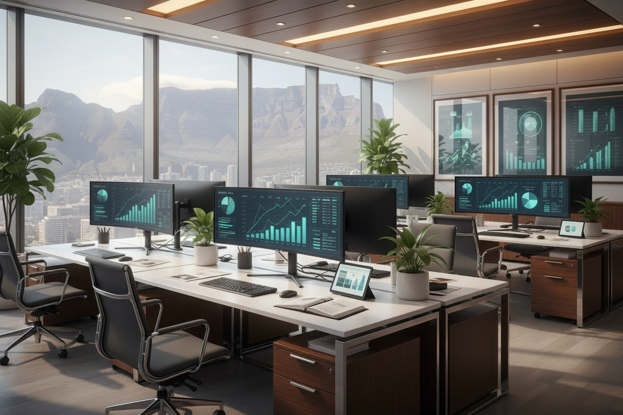 Through the window, Table mountain must be visible